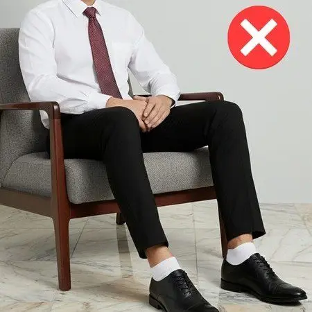 התאמה לא נכונה של גרביים לנעליים